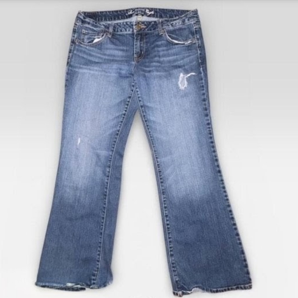 American Eagle Flared Jeans Brand New Size 14 SHORT